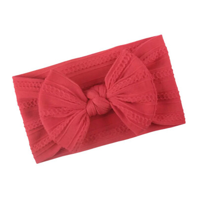 Red Twisted Cable Knot Headband