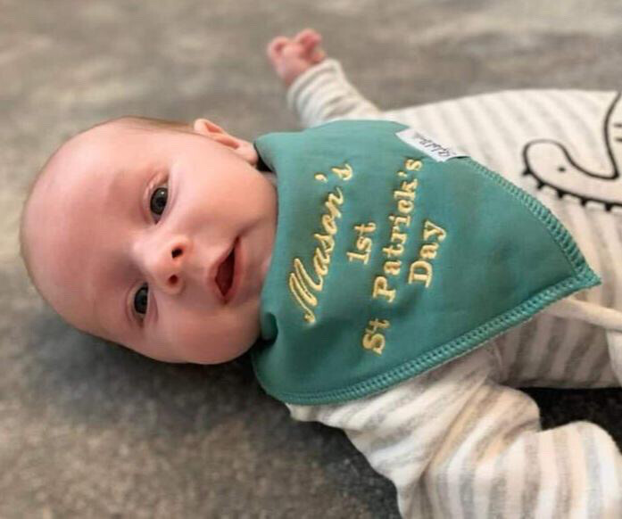 St patrick’s Day Personalised Baby Bib