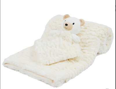 Cream Fluffy Baby Blanket & Comforter