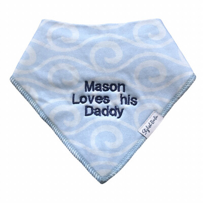 Personalised Fathers Day Baby Bib