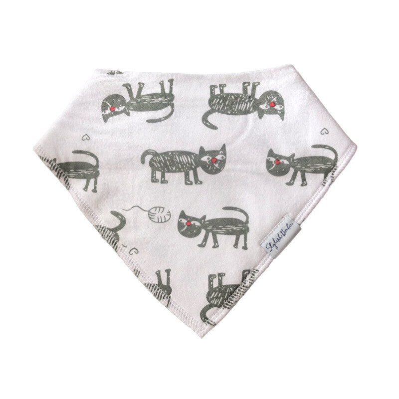 Cat Drool Proof Baby Bandana Bib