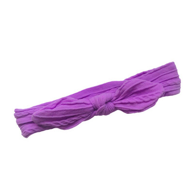 Purple Mini Twisted Cable Baby Headband