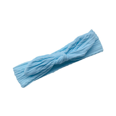 Blue Mini Twisted Cable Baby Headband