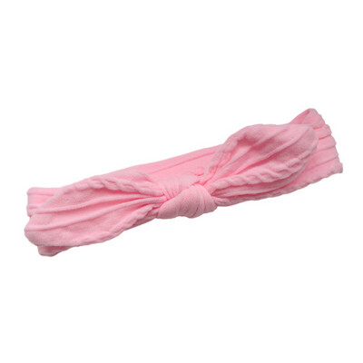 Pink Mini Twisted Cable Baby Headband