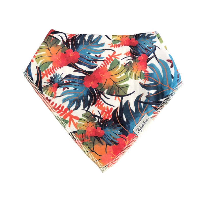 Colorful Reef Dribble Proof Cotton Baby Bib
