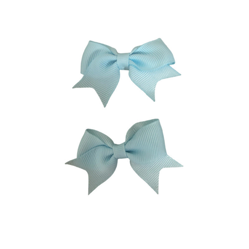 Baby Blue Bow Hair clips