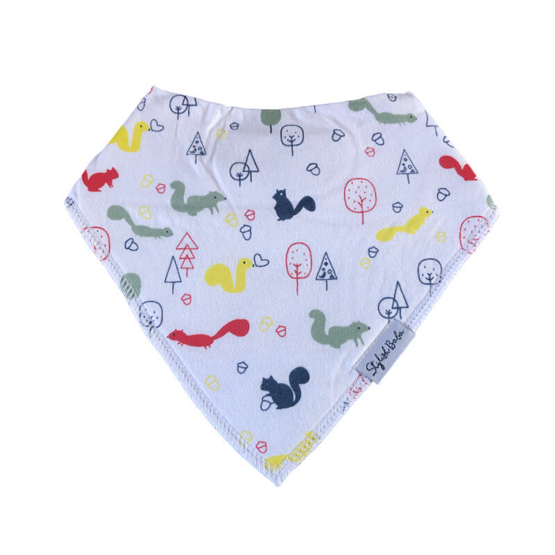 Baby Squirrel Dribble Proof Baby Bib