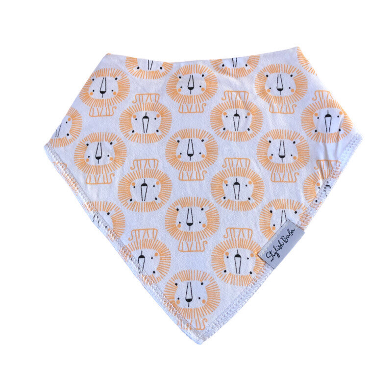 Friendly Lion 100% Cotton Baby Bib