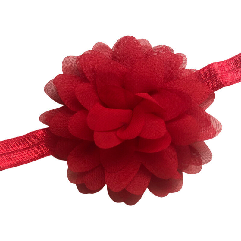 Red Large Flower Baby Headband