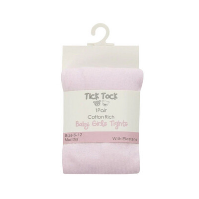 Pink Cotton Rich Baby Tights