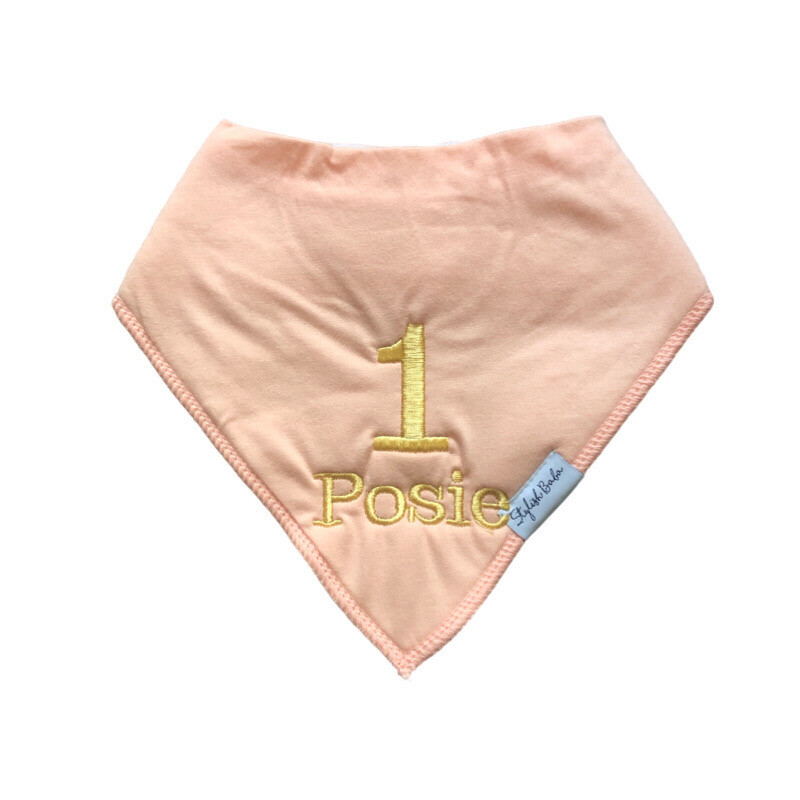 Personalised Birthday Bandana Baby Bib