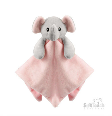 Soft Pink Baby Elephant Comforter