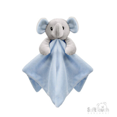 Soft Blue Baby Elephant Comforter