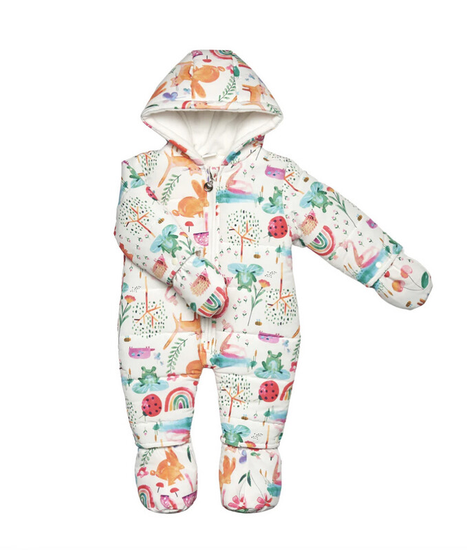 Cosy Rainbow And Animal Snow Suit