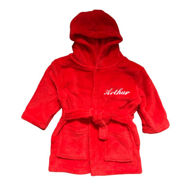 Red Baby Robe (Personalised)
