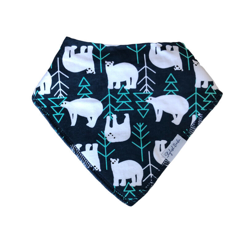 Polar Bears Drool Proof Baby Bib