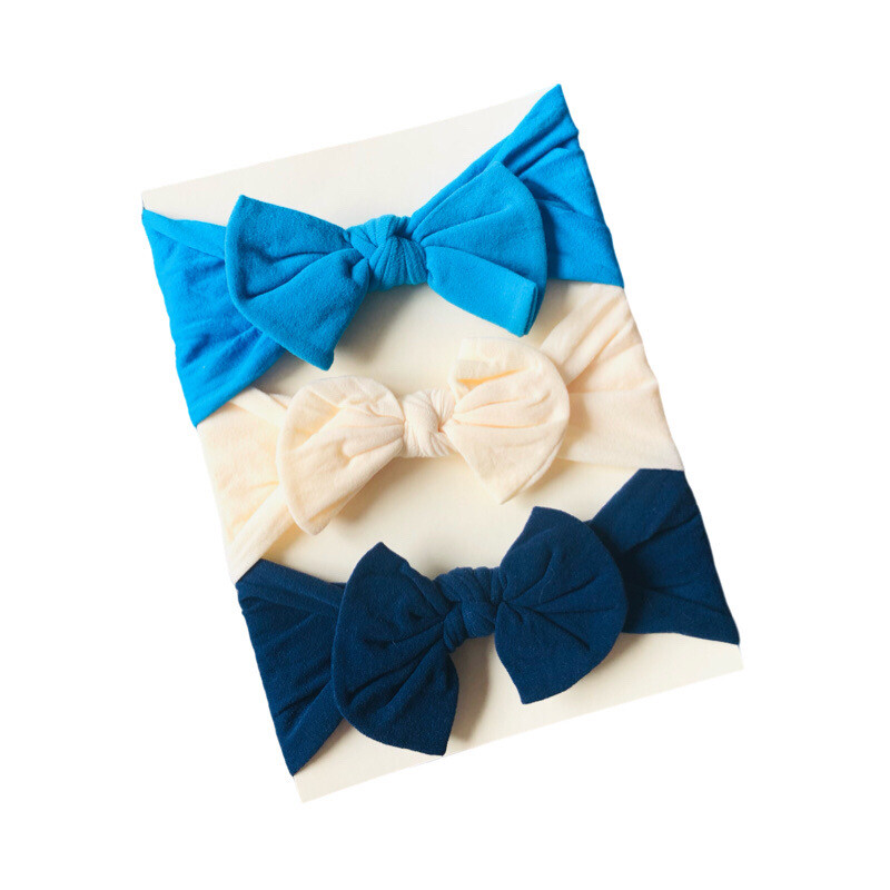 Set of 3 Soft Stretch Knot bow Headbands