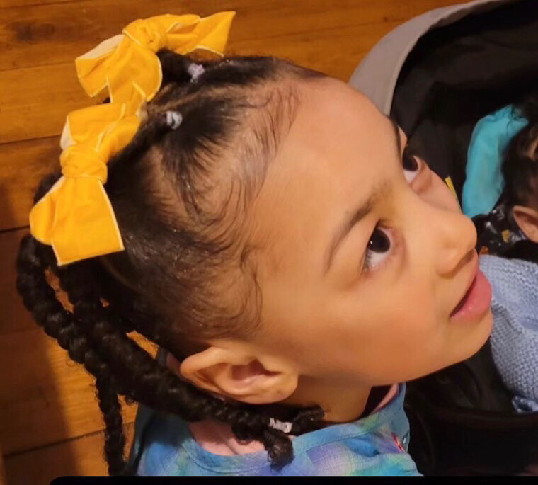 Set of Yellow Velvet Hair Bow Clips