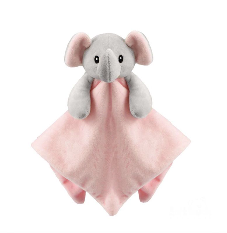 Soft Pink Baby Elephant Comforter