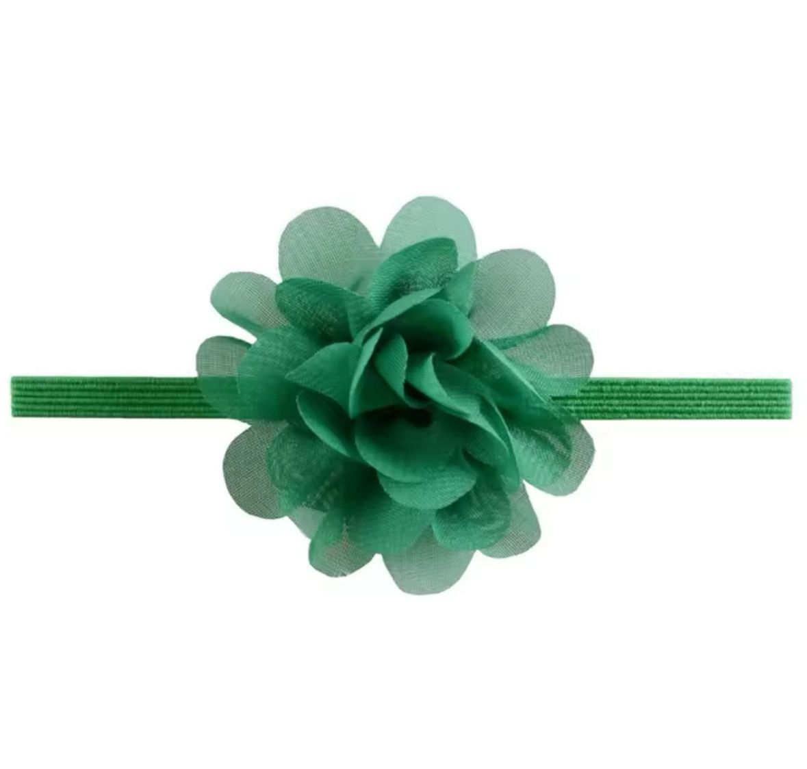 Emerald Green Flower Baby Headband