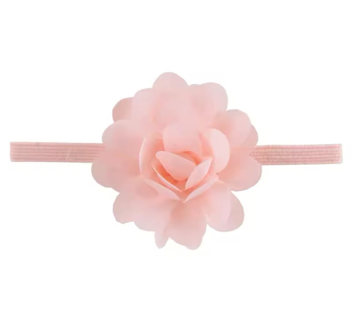 Pretty Peach Flower Baby Headband