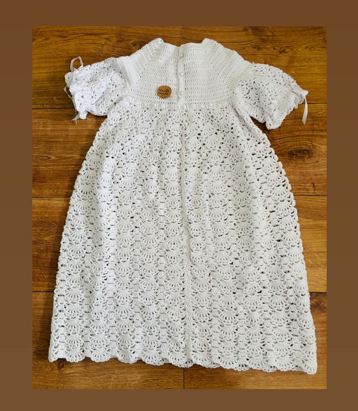 Hand Made White Christening Robe