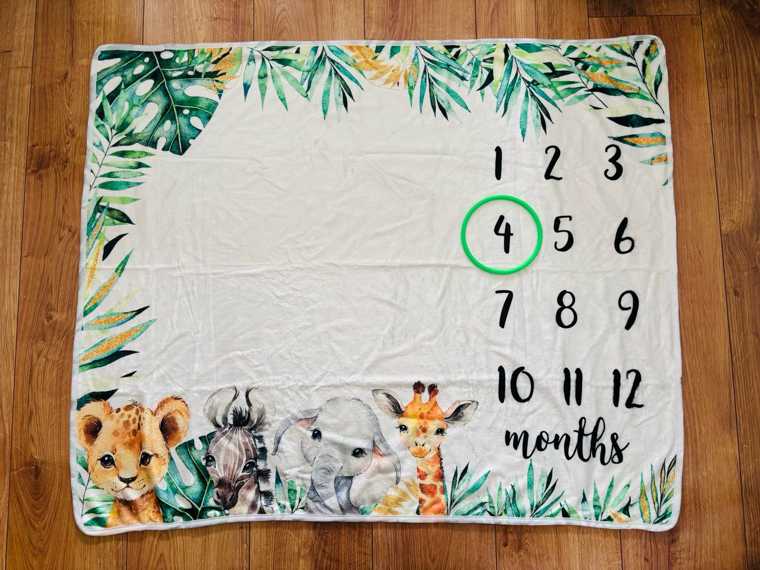 Jungle Baby Milestone Photo Mat