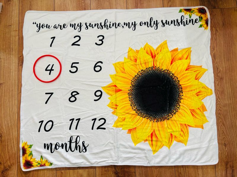 Sunshine Baby Milestone Photo Mat