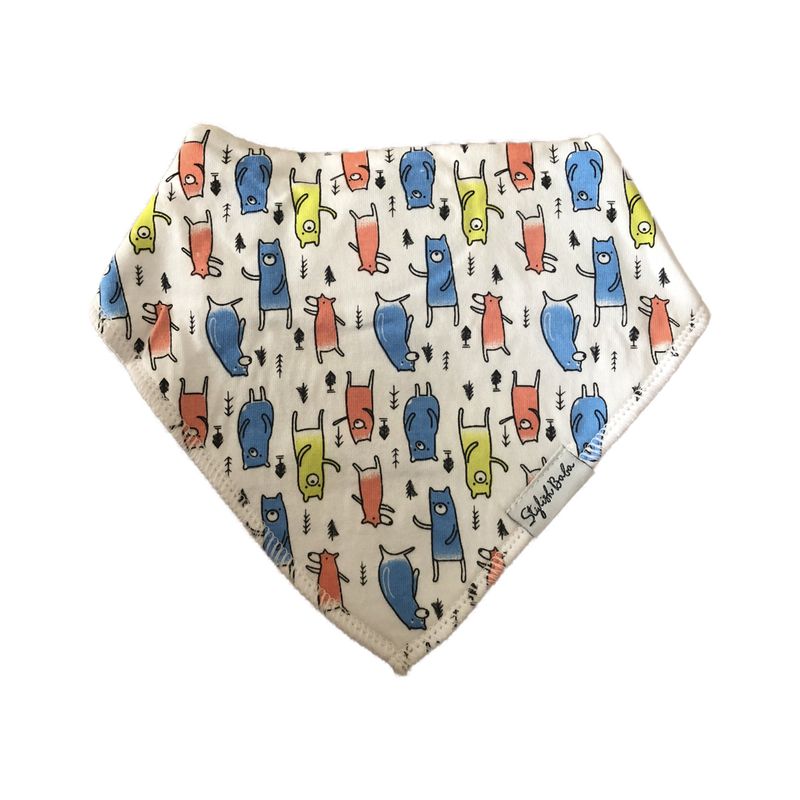 Fun Bear Cotton Highly Absorbent Dribble Proof Baby Bib