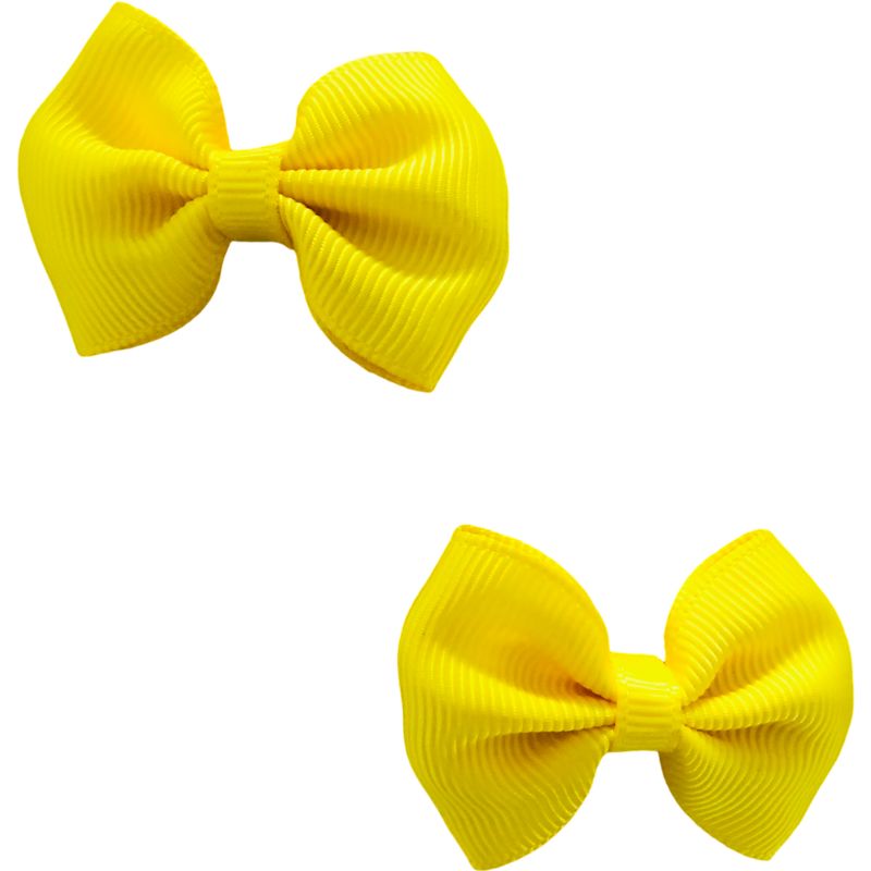 Set of Small Yellow Hair Clips