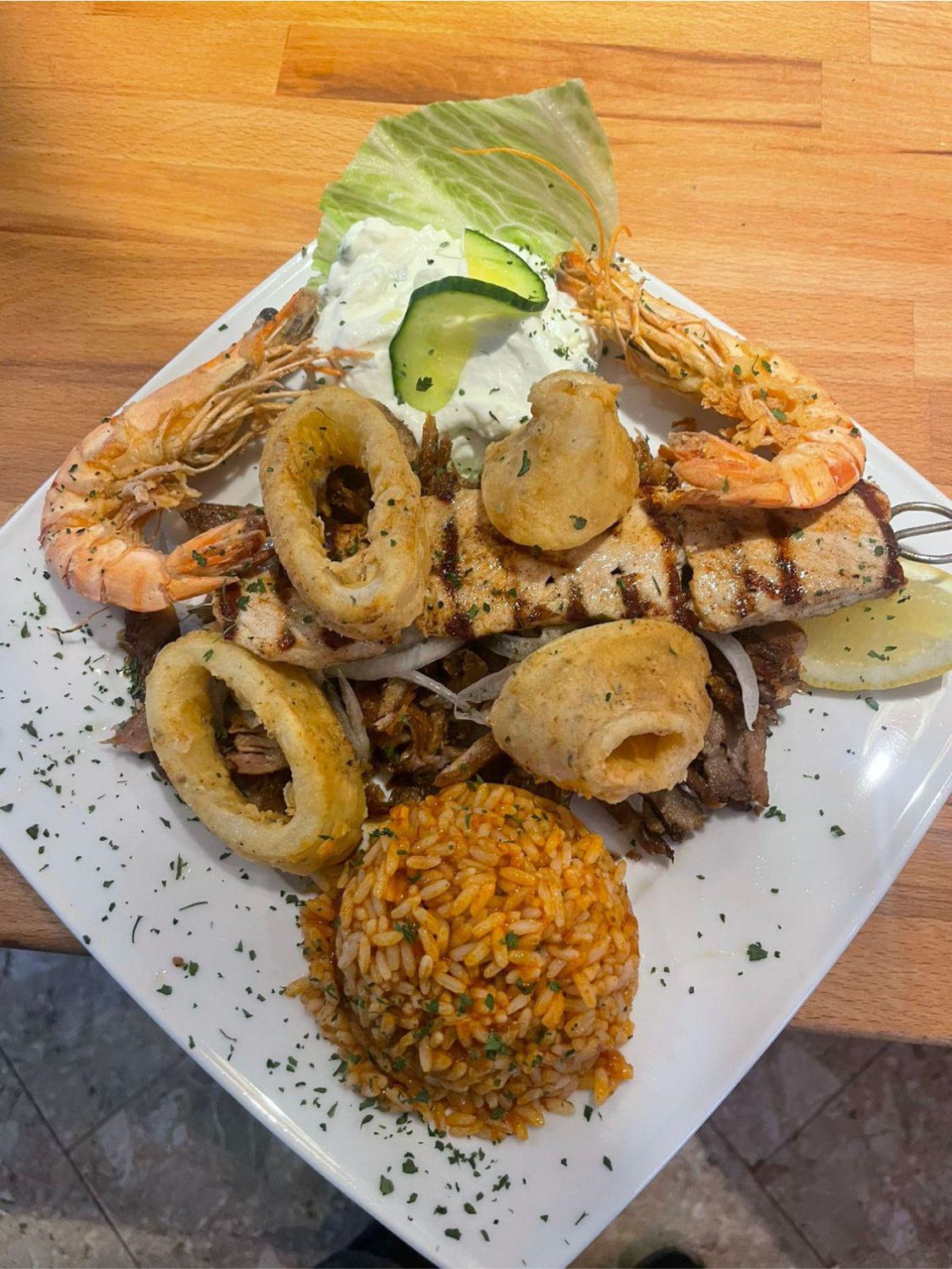 Gyros mit Kalamaria