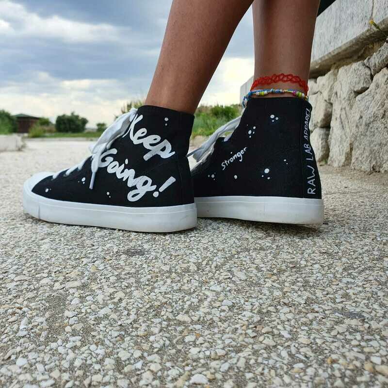 Scarpe in tela Keep Going! Unisex - Nere o bianche