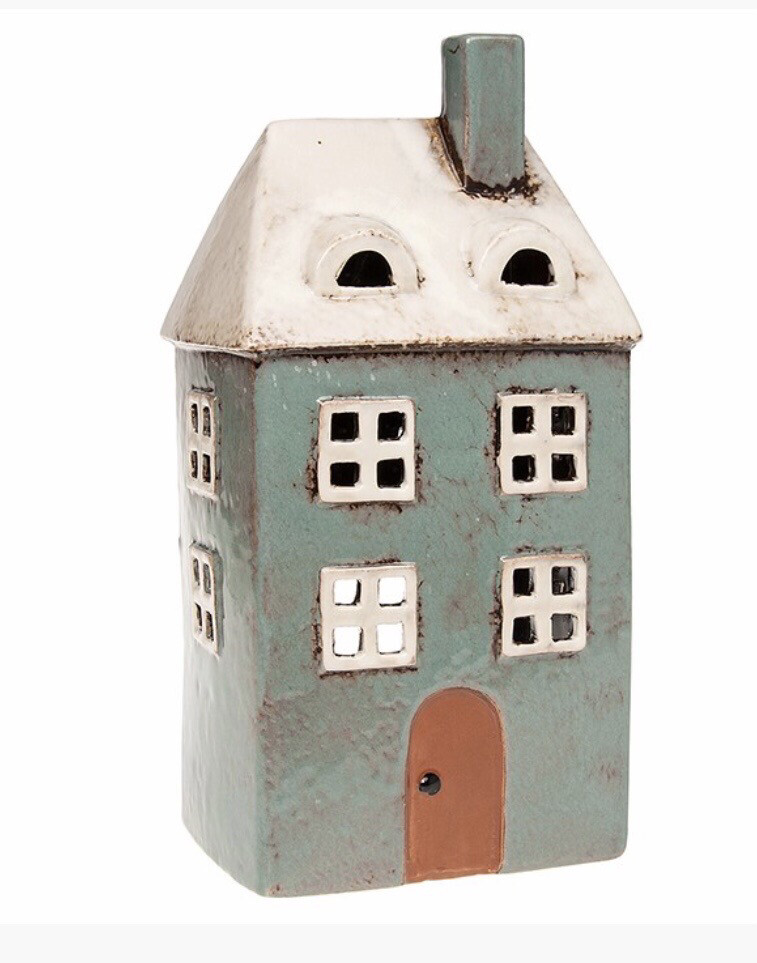 Village Pottery Tall House Tealight