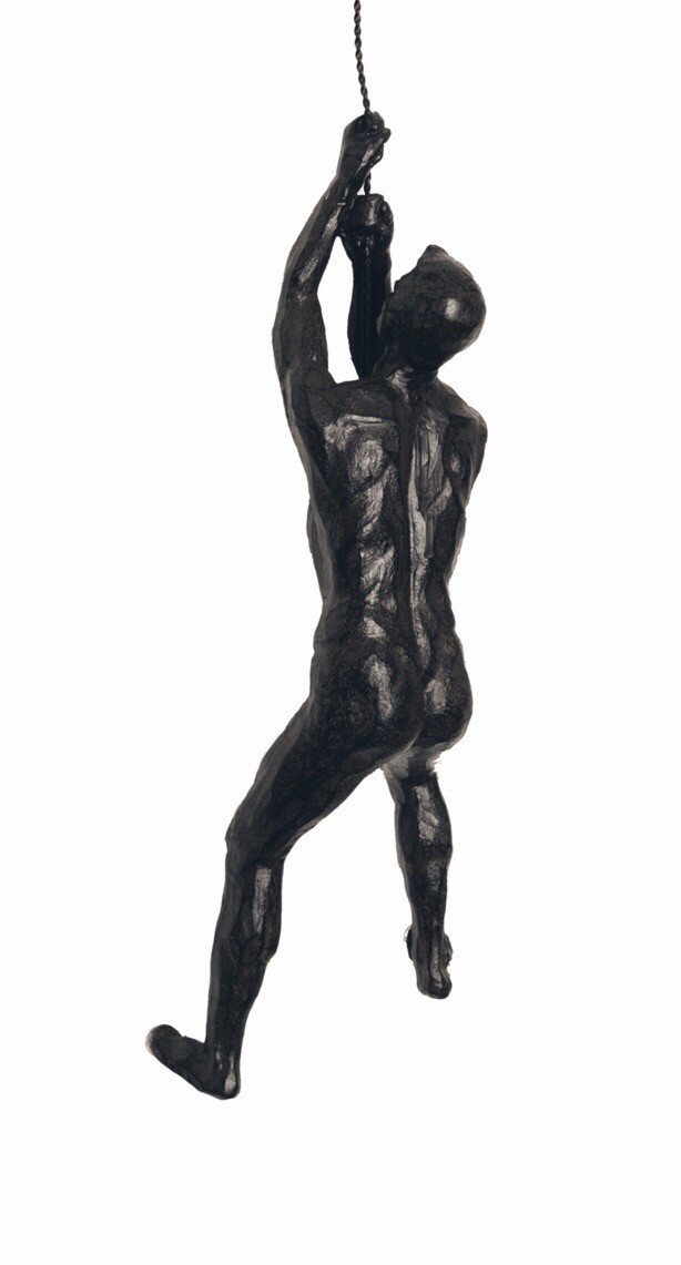 Rock Climbing Person Bronze
