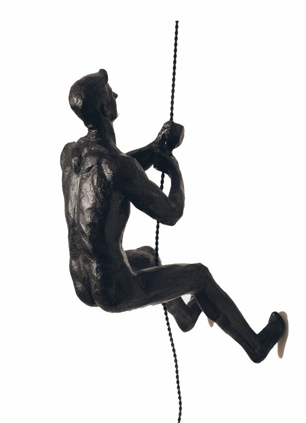 Abseiling Person Bronze