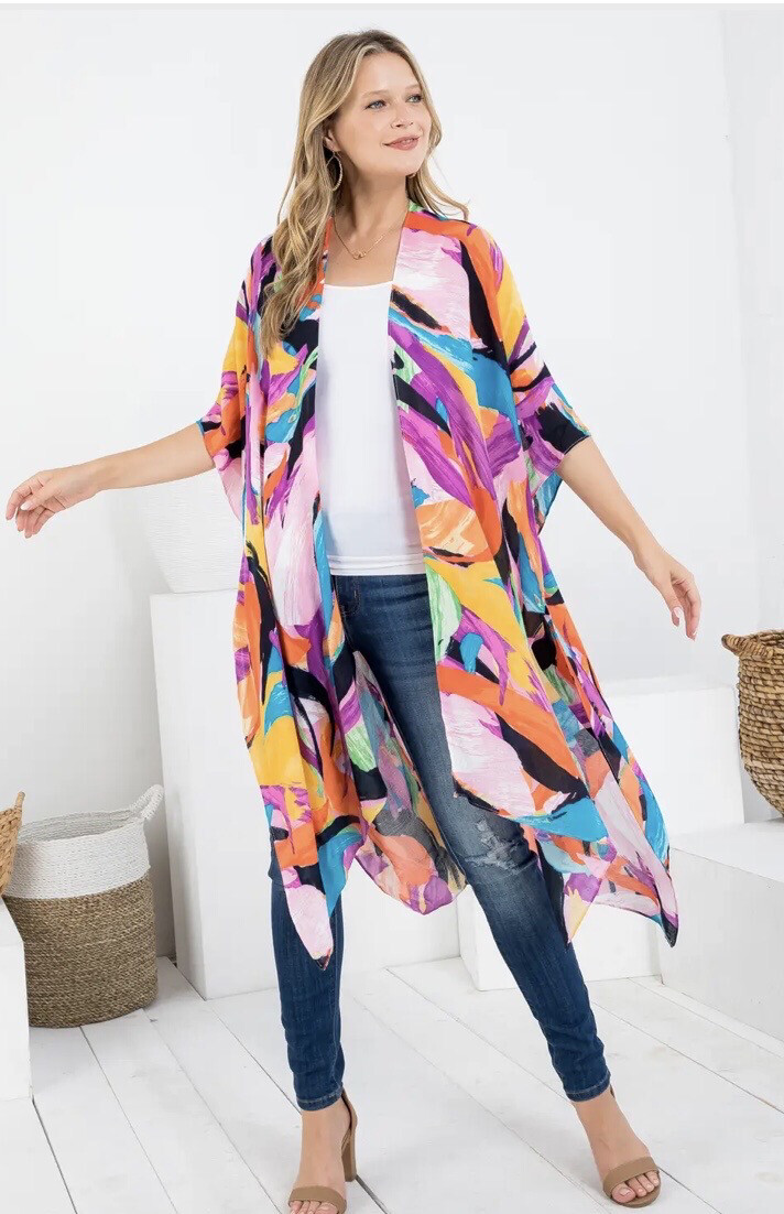Bohemian Print Kimono