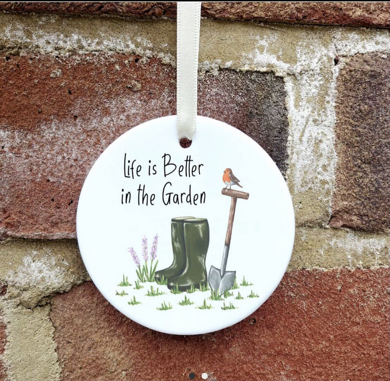 Gardening Ceramic Decoration.
