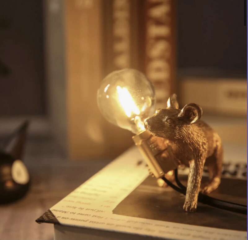 Gold Mouse Resin Light( Laying Down)