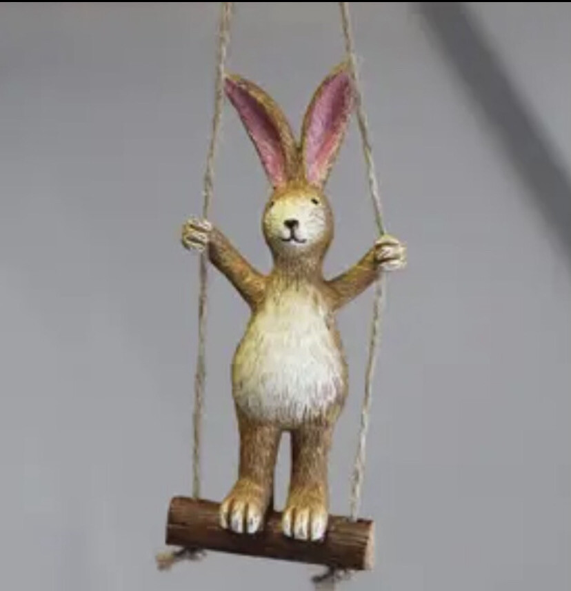 Swinging Rabbit On Swing