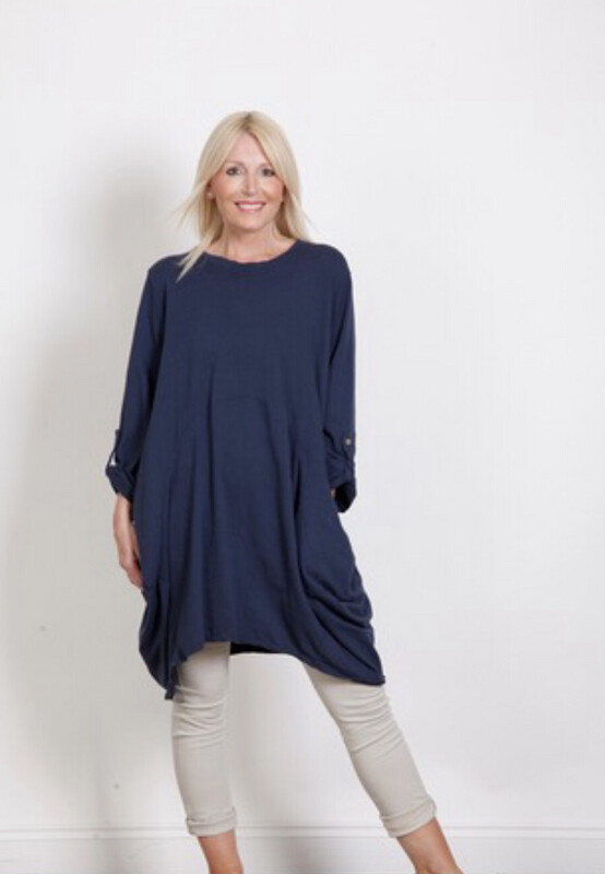 Goose Island Slouch Pocket Tunic( Navy )