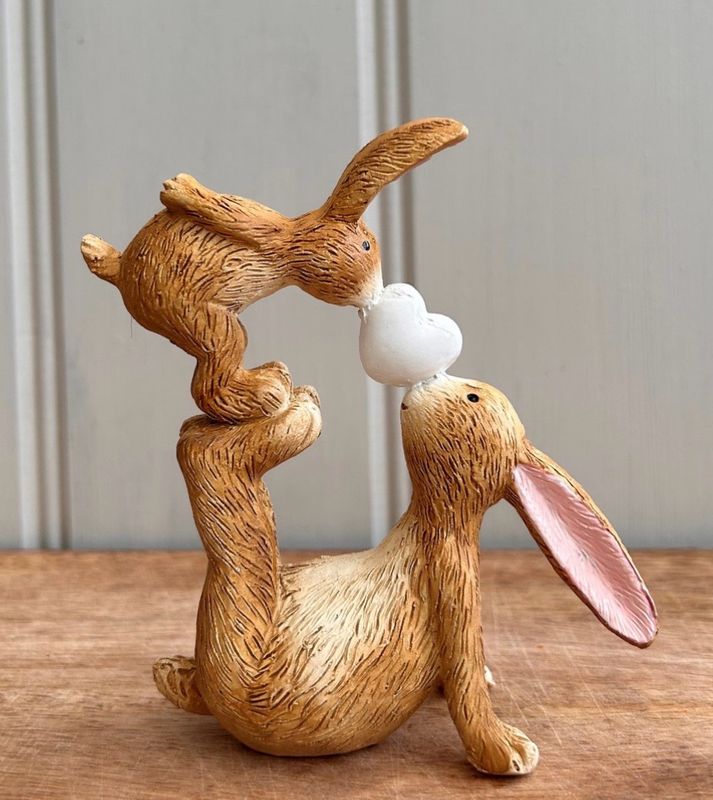 Adorable Kissing Rabbits