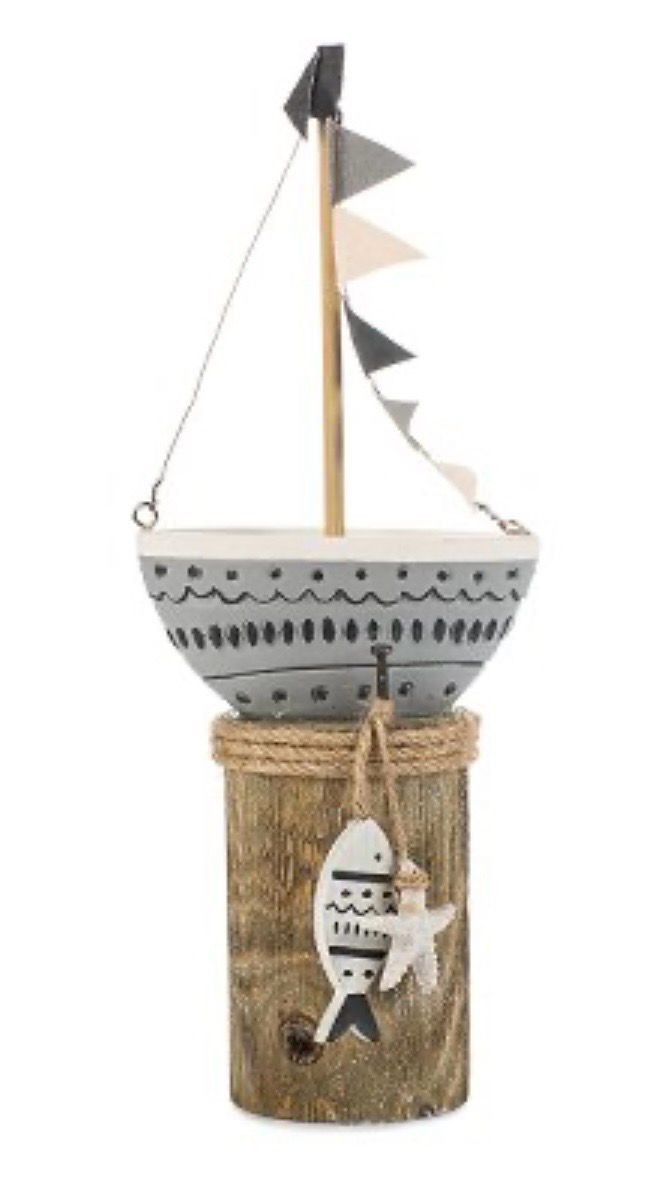 Baden Sailing Boat On Stump