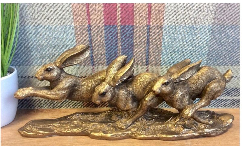 Trio Of Running Hares