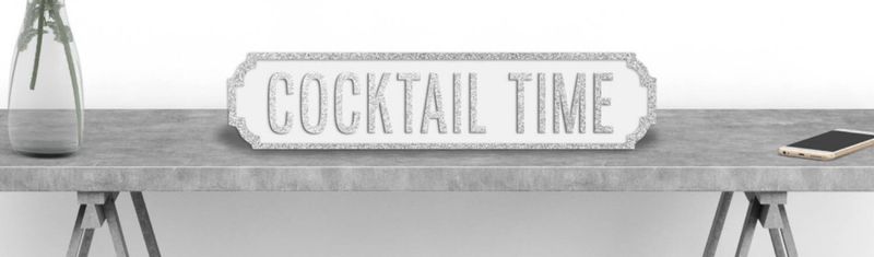 Cocktail Time 3D Street Sign