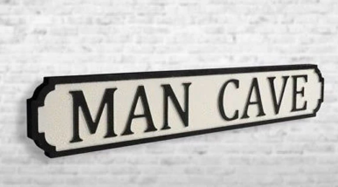 Man Cave 3D Street Sign