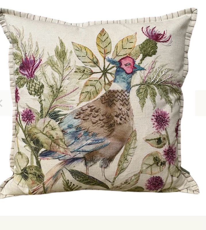 Aquarelle Finlay Pheasant Cushion