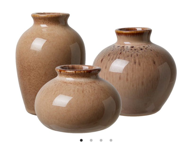 Wikholm Eliora Set Of Three Mimi Vases