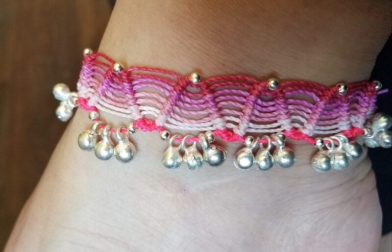 Anklet with silver bells