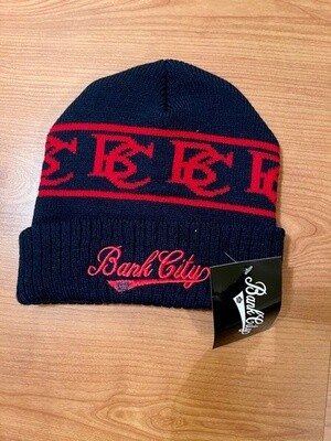 BC Winter Hat - Navy Blue/Red