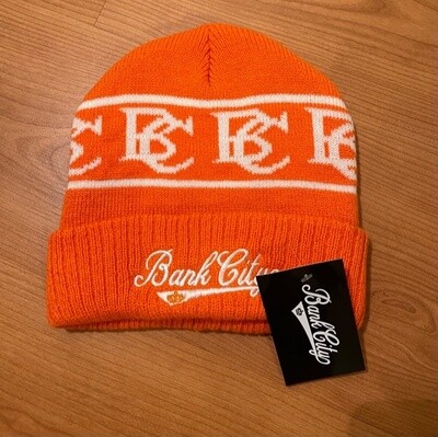 BC Winter Hat - Orange/White